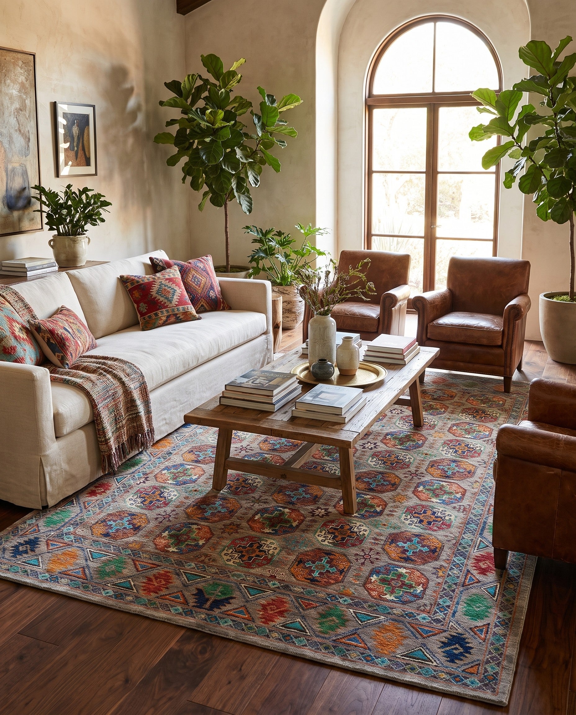 7' x 10' Hand Knotted Ariana Ziegler Rug