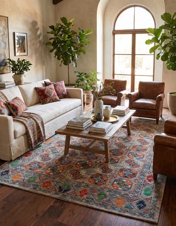 7' x 10' Hand Knotted Ariana Ziegler Rug