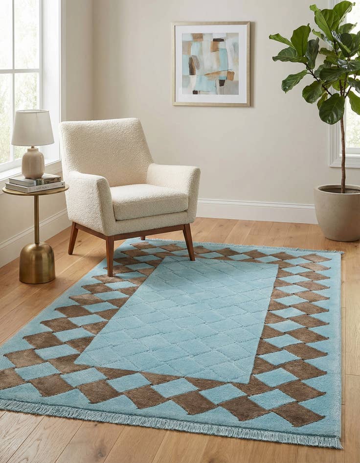 Detail image of 3' x 5' Hand Knotted Darya Wool Rug