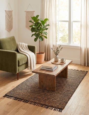 3' 3 x 5' 1 Hand Woven Braided Jute Rug