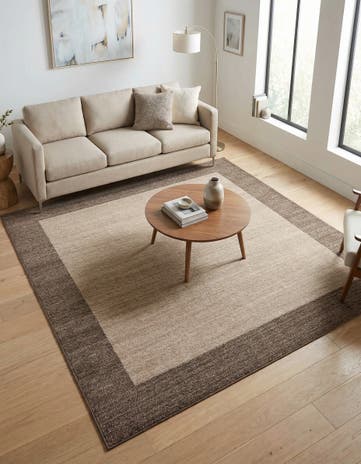 Light Brown Angelica Square Rug