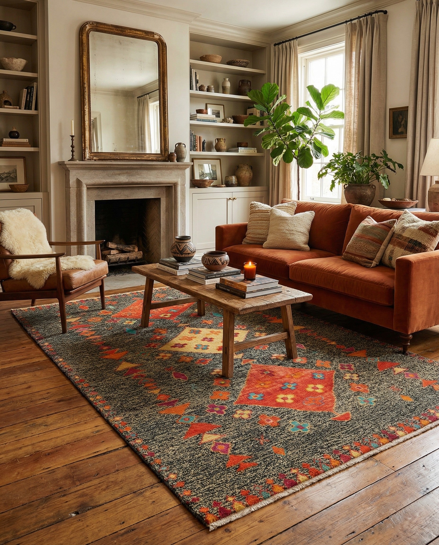 5' 11 x 8' 1 Hand Knotted Balouch Wool Rug