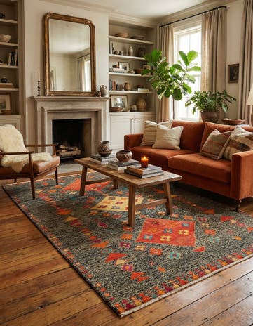 5' 11 x 8' 1 Hand Knotted Balouch Wool Rug