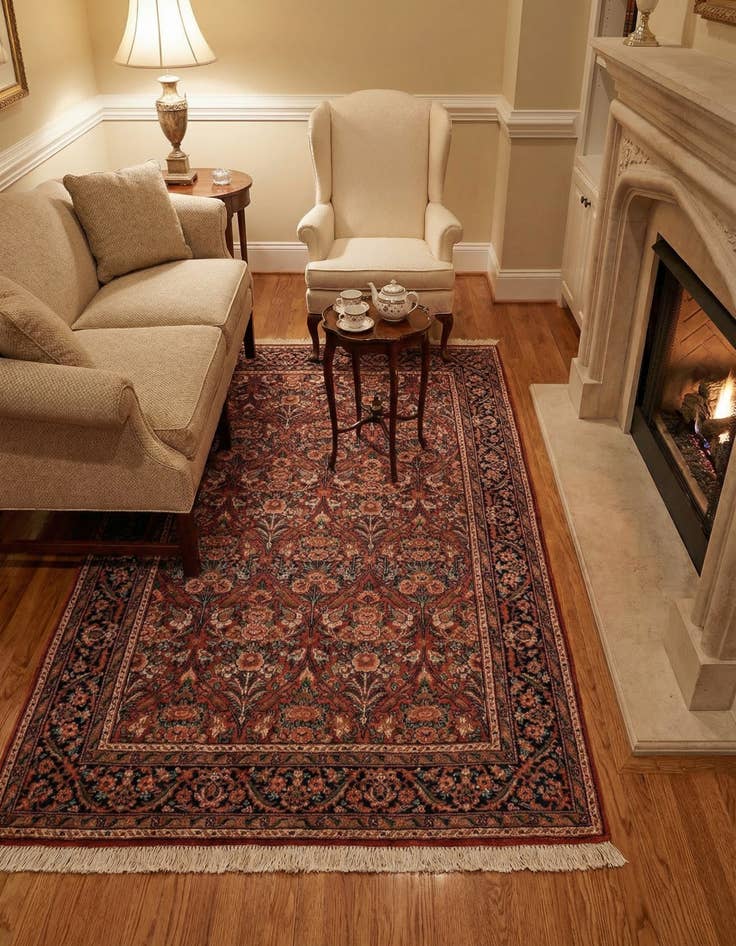 Detail image of 4' 4 x 6' 1 Kashan Rug