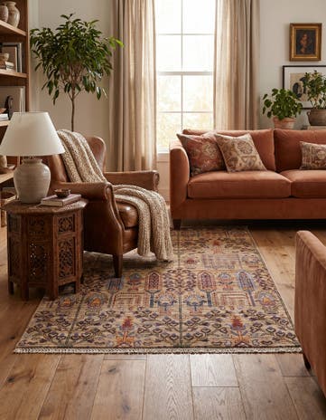 3' 3 x 5' Hand Knotted Ariana Ziegler Rug