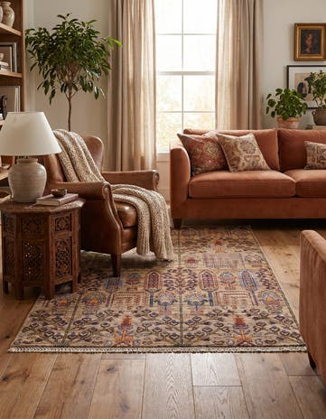 3' 3 x 5' Hand Knotted Ariana Ziegler Rug