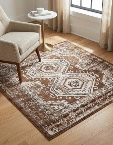 5' 3 x 5' 3 Charlotte Square Rug