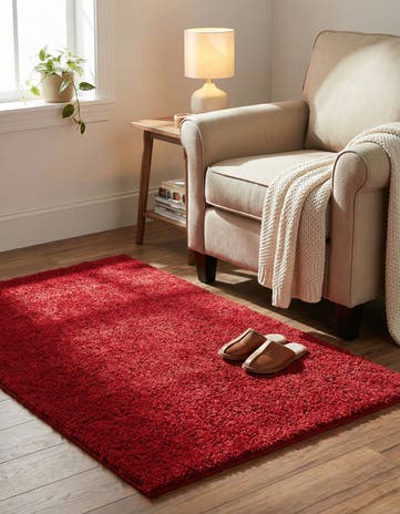 3' 3 x 5' 3 Solid Frieze Rug