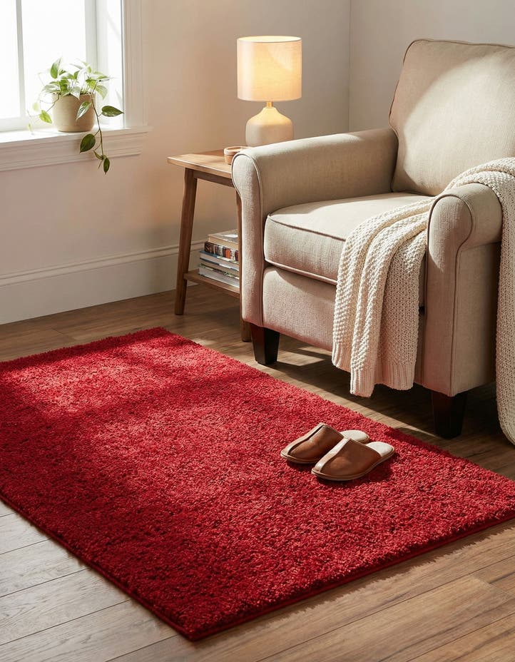 3' 3 x 5' 3 Solid Frieze Rug