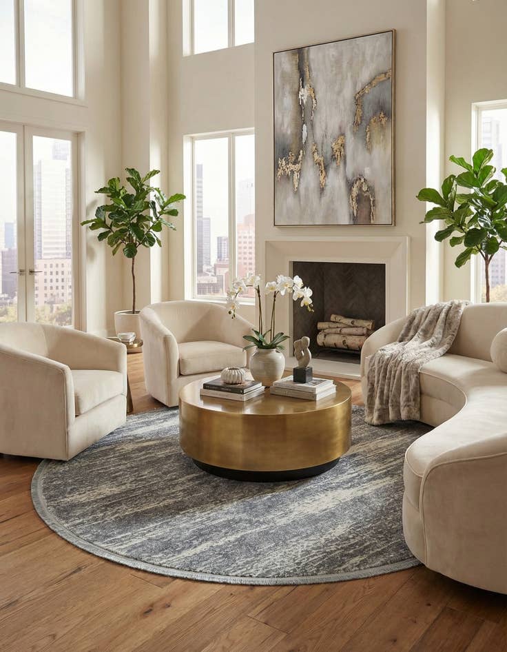 Detail image of 6' 7 x 6' 7 Chiasso Round Rug