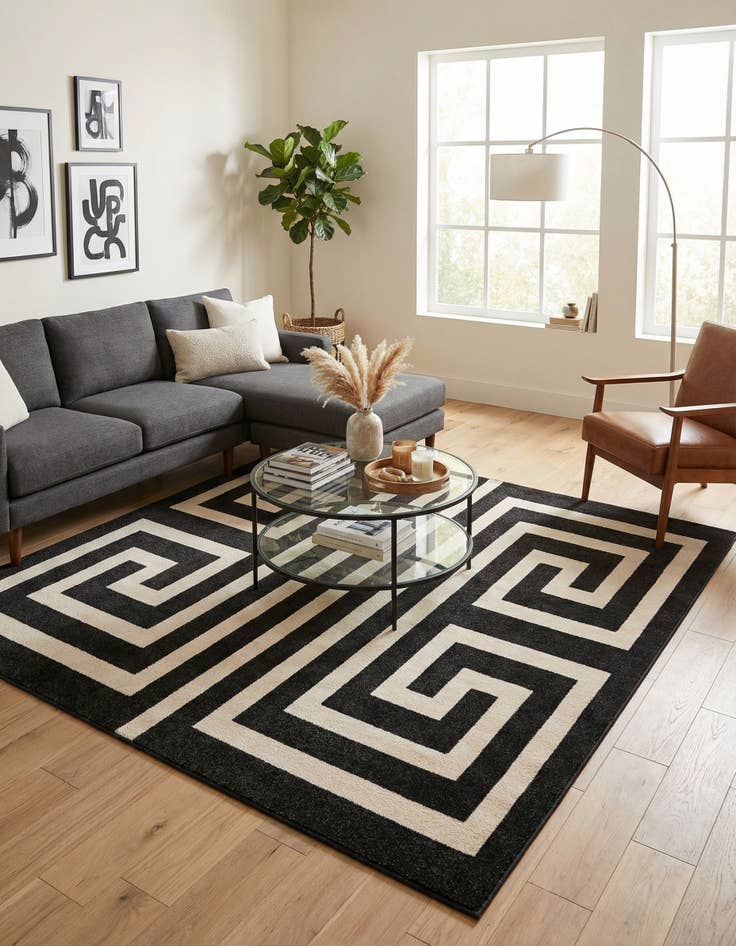 Detail image of  7' 10 x 7' 10 Hera Square Rug