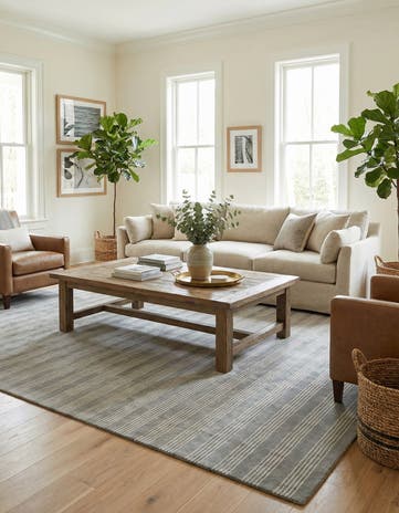 9' x 12' Jill Zarin Striped Wool Rug