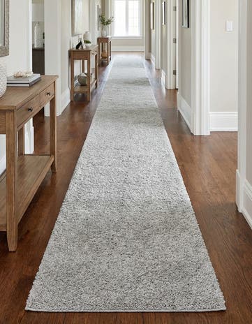Light Gray Everyday Shag Runner Rug