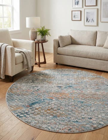 5' 3 x 5' 3 Leipzig Round Rug