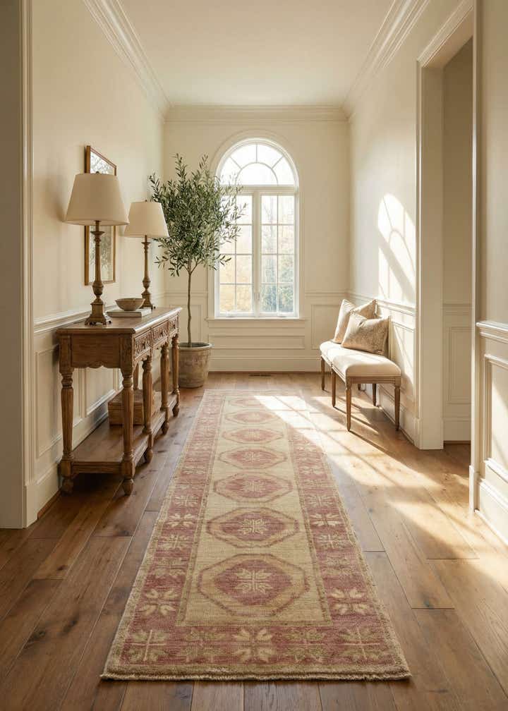 2' 9 x 10' Hand Knotted Oushak Wool Runner Rug