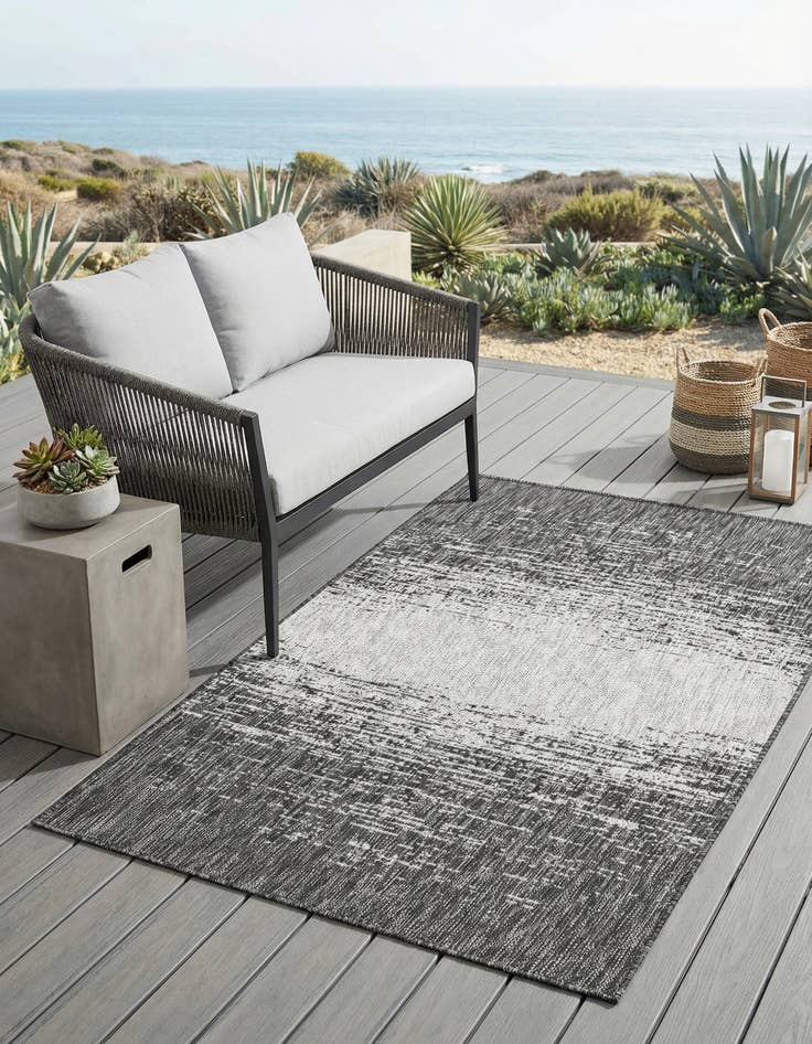 Detail image of 3' x 5' 3 Washable Modern Indoor / Outdoor Rug