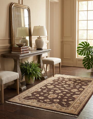 2' 11 x 4' 9 Hand Knotted Ziegler Rug