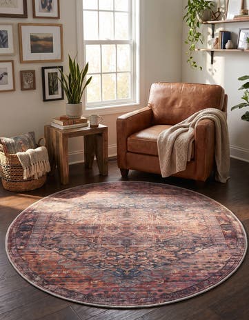 125cm x 125cm Maahru Tapis Rond