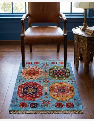 2' 1 x 3' Hand Knotted Ariana Ziegler Rug