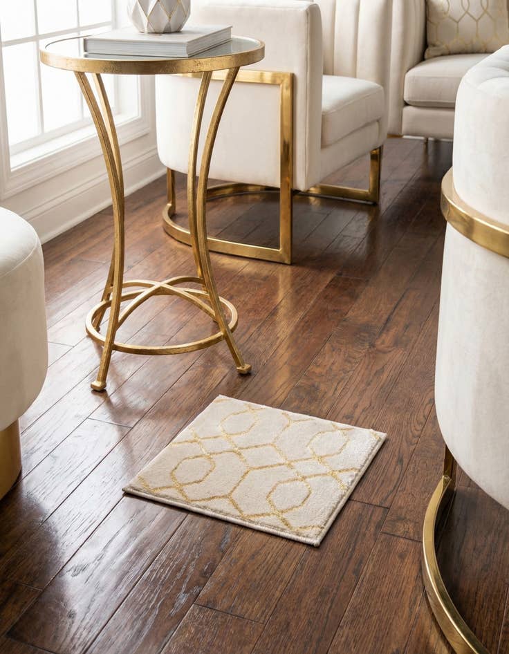 Detail image of 1' 4 x 1' 4 Marilyn Monroe&trade; Glam Trellis Sample Rug