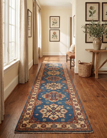 2' 9 x 10' 1 Hand Knotted Kazak Runner Rug