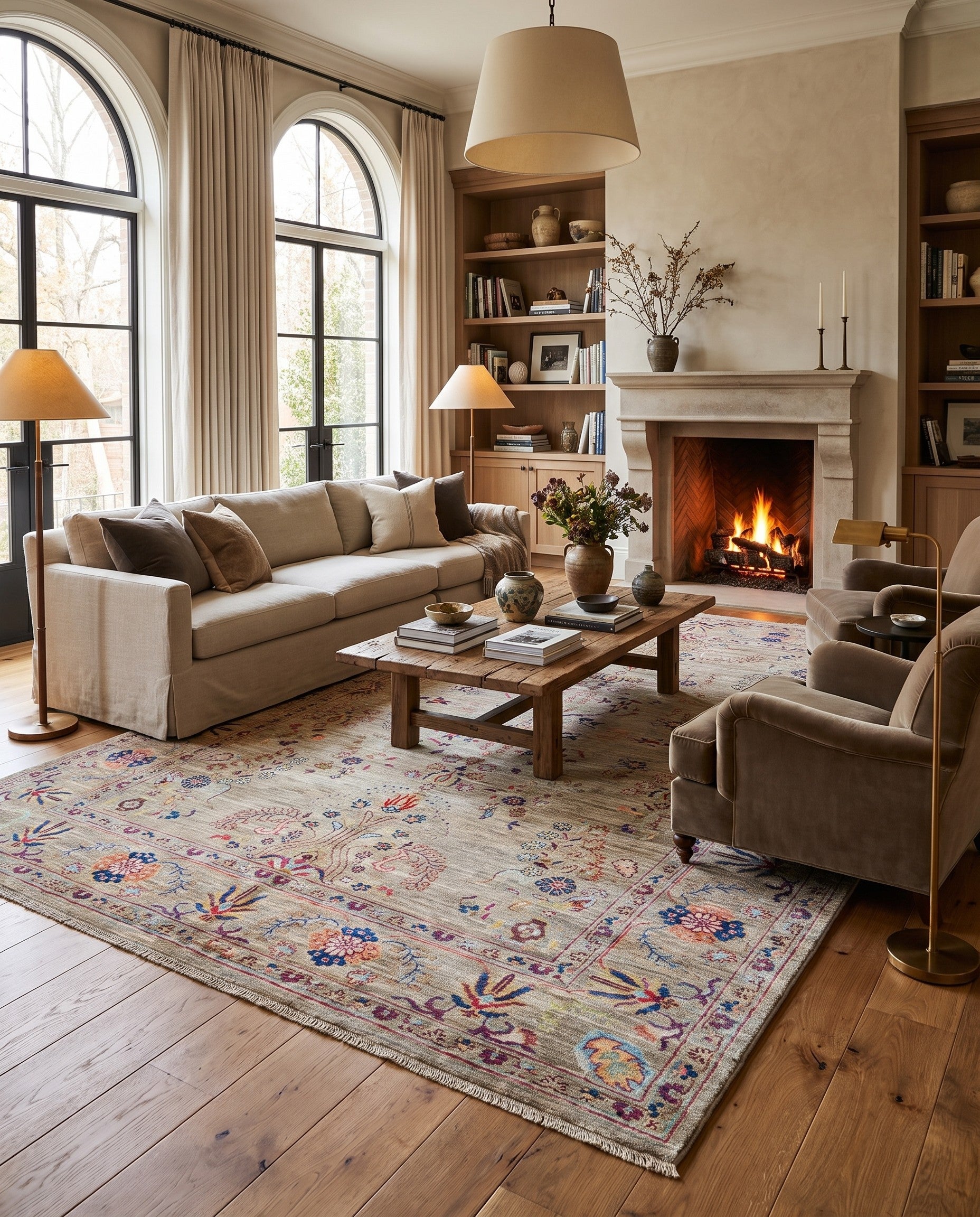 5' 9 x 8' 4 Hand Knotted Ariana Ziegler Rug