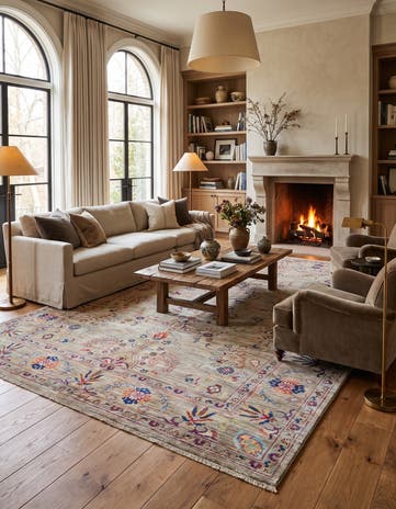 5' 9 x 8' 4 Hand Knotted Ariana Ziegler Rug