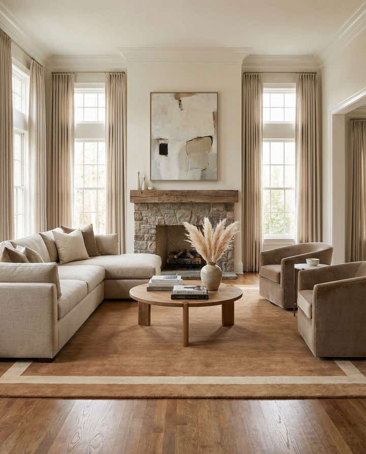 10' x 10' Jill Zarin Border Wool Square Rug