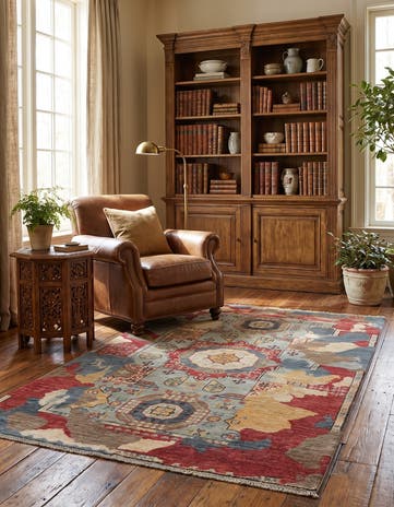 3' 3 x 4' 11 Hand Knotted Mamluk Ziegler Rug