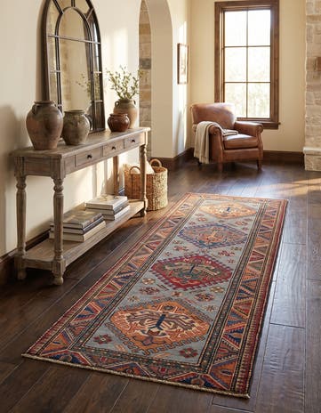 2' 7 x 7' 7 Hand Knotted Kazak Runner Rug