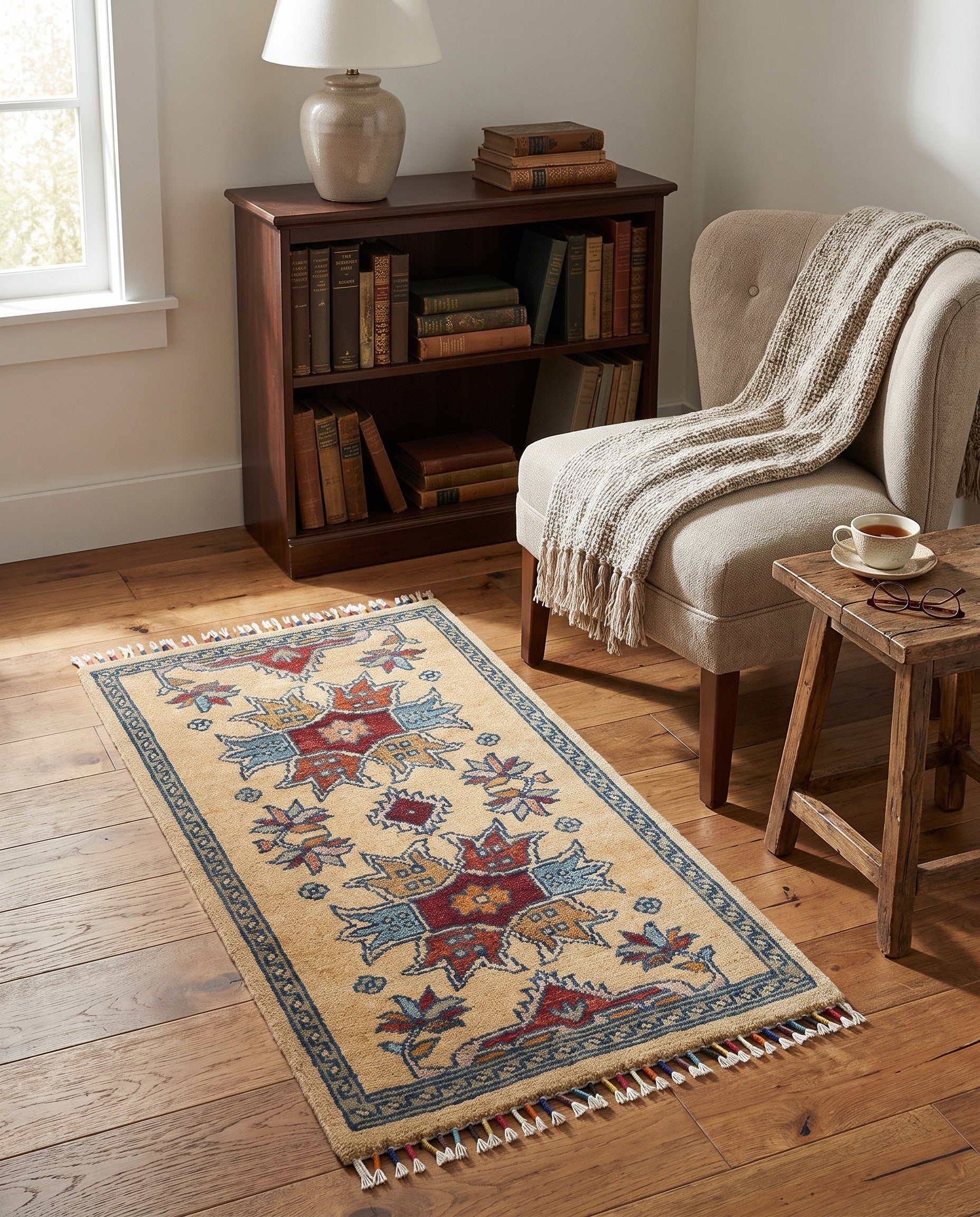 1' 8 x 3' 2 Hand Knotted Ariana Ziegler Rug