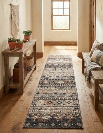 2' 7 x 12' Eco Southwestern Runner Rug