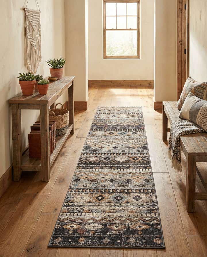 2' 7 x 12' Eco Southwestern Runner Rug