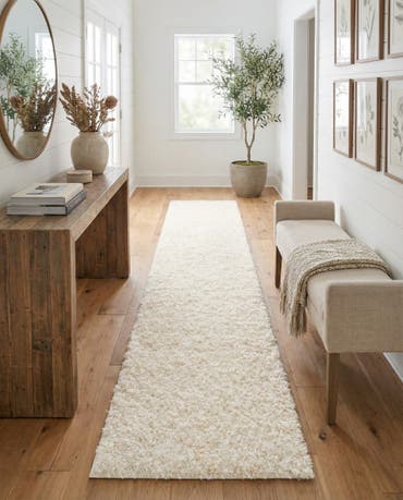  2' 6 x 13' Comfort Solid Shag Runner Rug