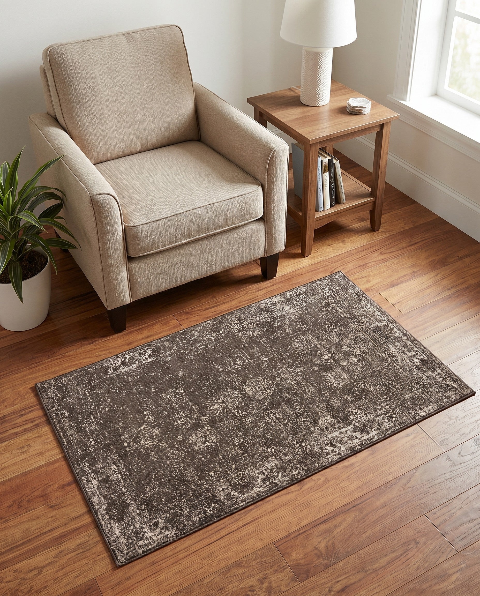 Brown Monte Carlo Rug