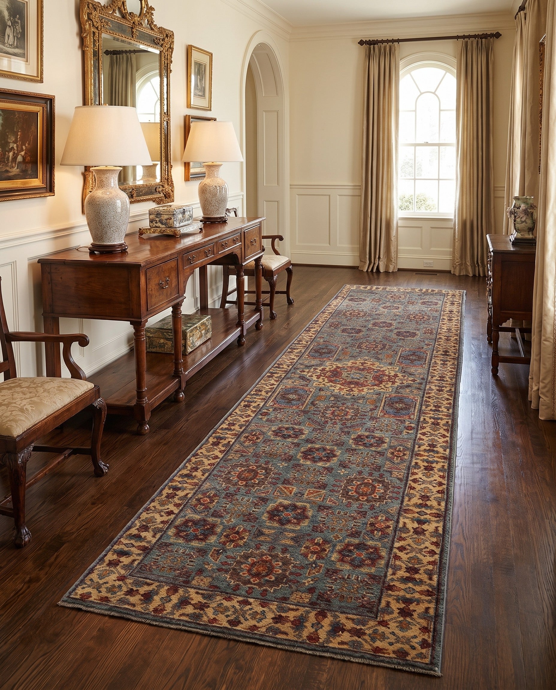 2' 9 x 10' 1 Hand Knotted Mamluk Ziegler Runner Rug