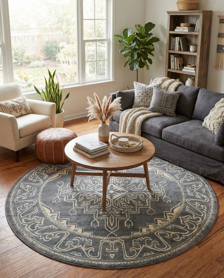 Detail image of 8' x 8' Delilah Round Rug