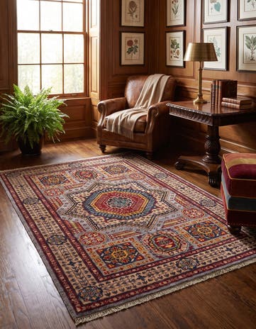 3' 4 x 5' Hand Knotted Mamluk Ziegler Rug
