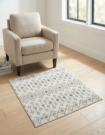 3' x 3' Moroccan Trellis Square Rug