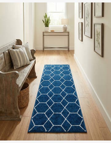 2' x 6' Lattice Frieze Runner Rug