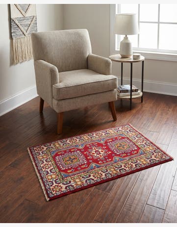 2' x 3' 2 Hand Knotted Kazak Rug