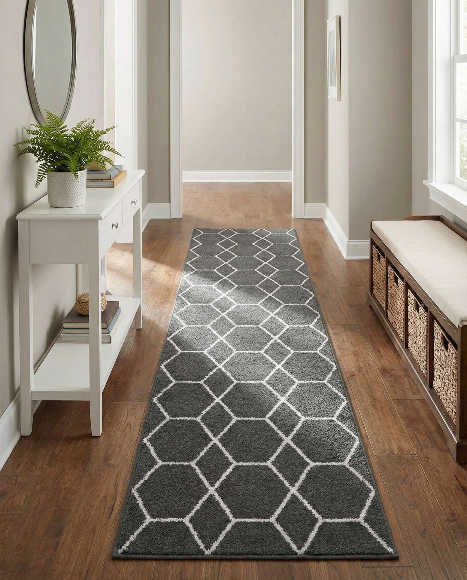 2' x 8' Lattice Frieze Runner Rug
