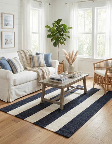 4' 1 x 6' 1 Hand Woven Jill Zarin Hamptons Rug