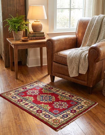 2' x 3' Hand Knotted Kazak Rug