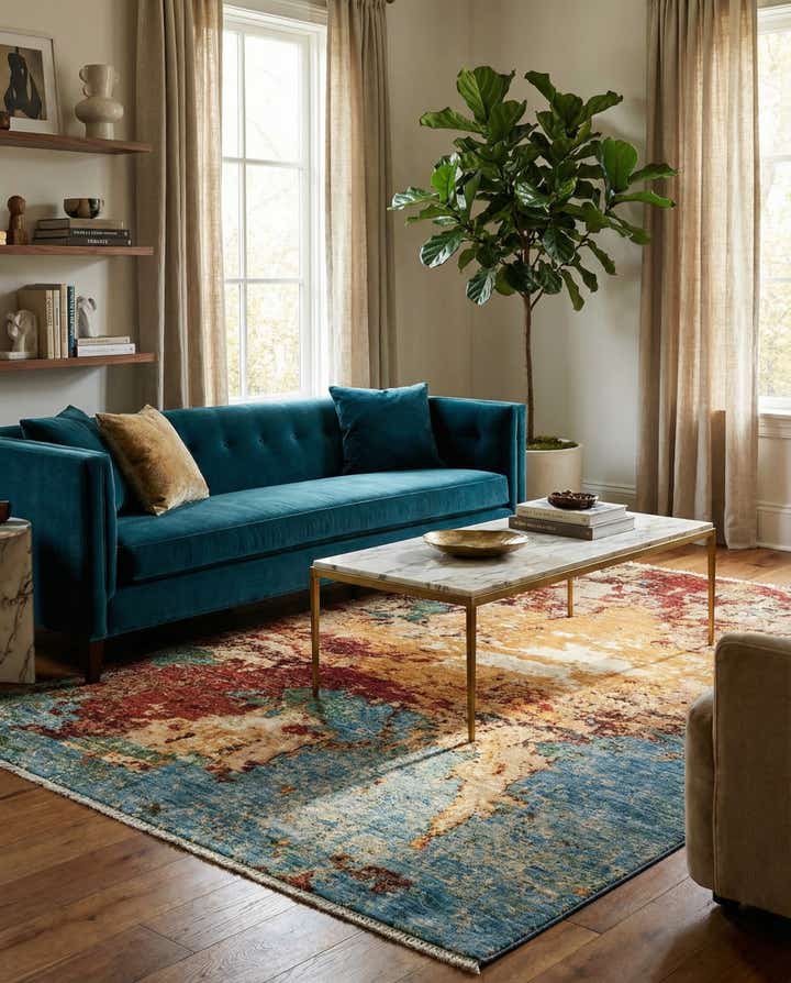 5' 2 x 6' 5 Rubin Wool Rug