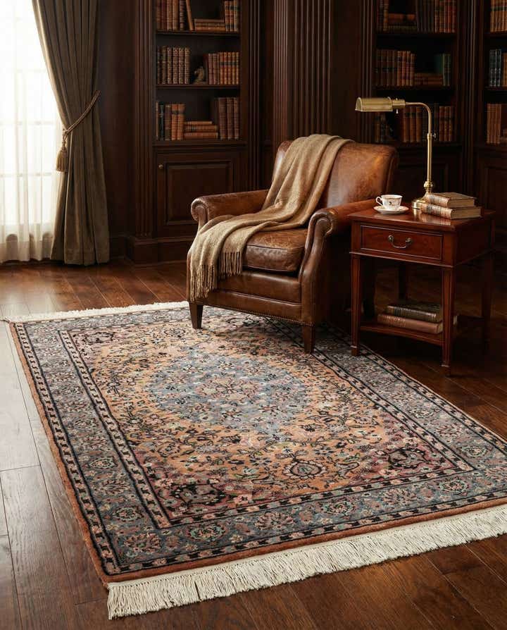 3' 2 x 5' 2 Hand Knotted Kashmir Oriental Rug