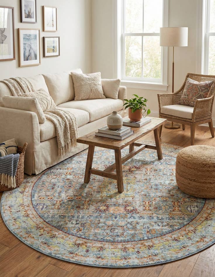 Detail image of 6' x 6' Alexis Round Rug