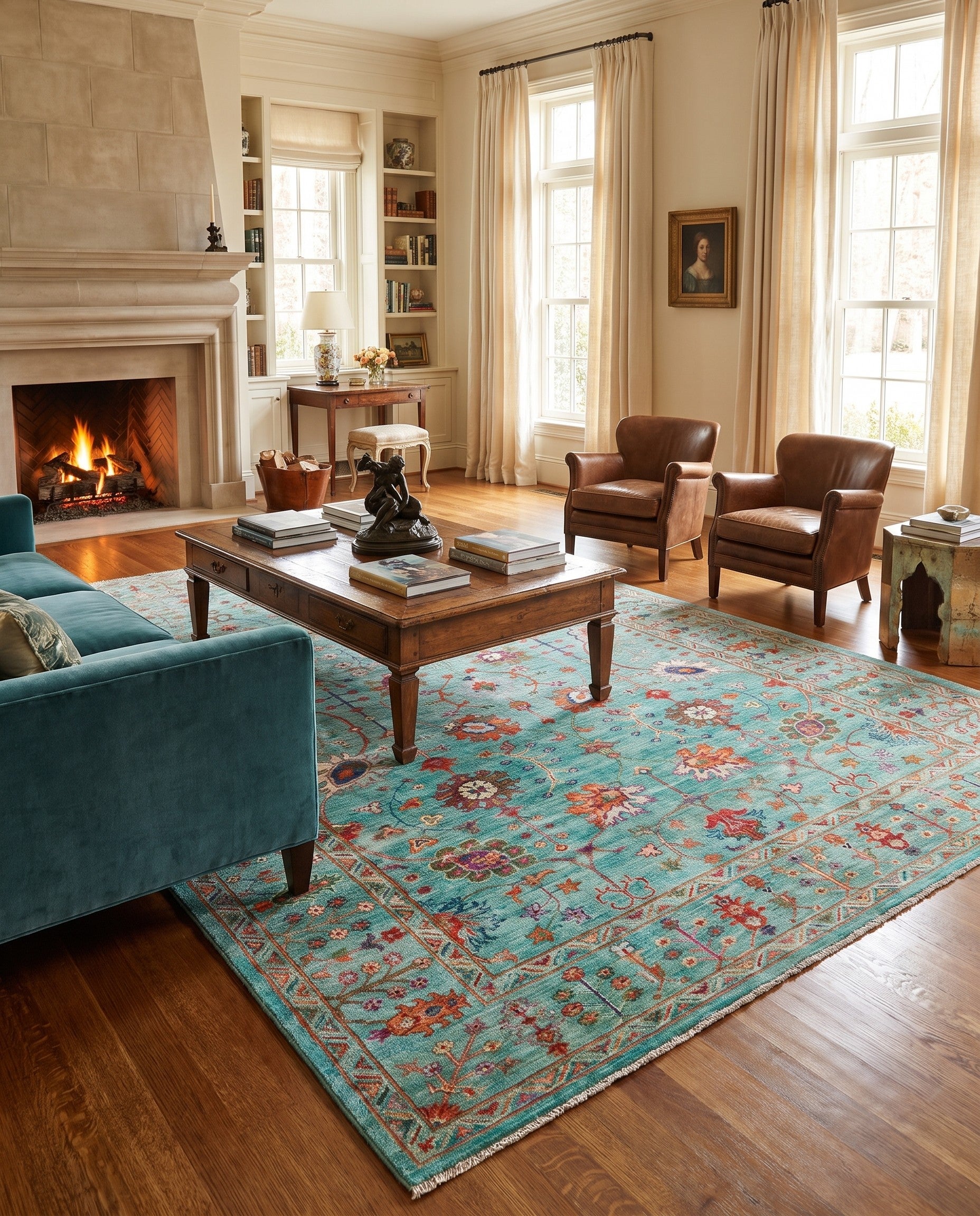 6' 8 x 9' 10 Hand Knotted Ariana Ziegler Rug