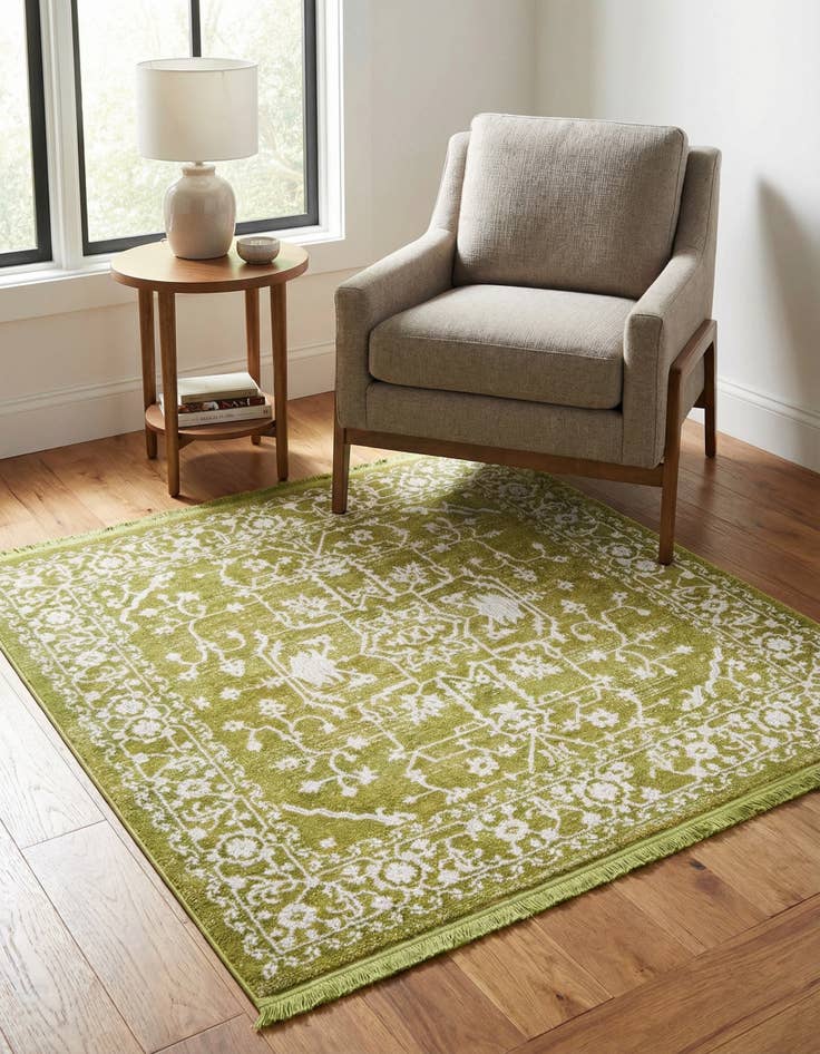 Detail image of 4' x 4' New Vintage Square Rug