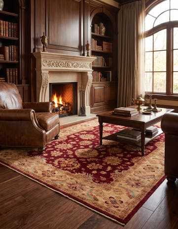5' 8 x 7' 9 Hand Knotted Ziegler Rug